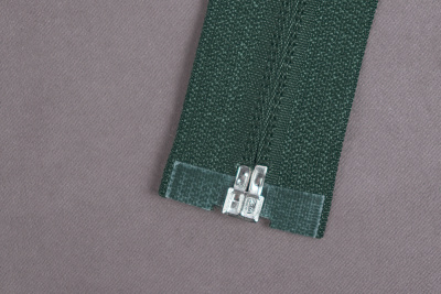 Молния разъёмная 55см Т5 спираль Т.Зеленый 273 - изображение