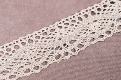 Кружево Мережка 35мм Коричневый - изображение