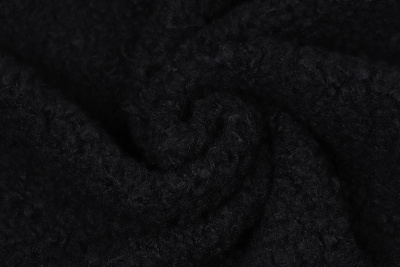 Мех барашек 500 гр/м.кв. Черный - изображение