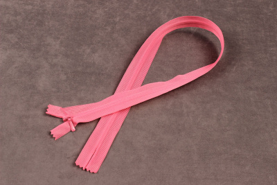 Молния потайная 50см нейлон Розовый - изображение