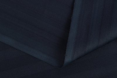 Страйп-сатин 130 гр/м.кв.240 Мелкая полоска 1*1 Индиго - изображение