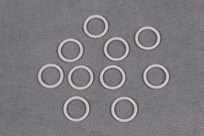 Кольцо 10мм металл Arta-F Серебристый пион - изображение