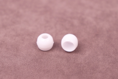 Концевик 7мм для шнура Бочонок Белый - изображение