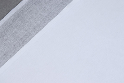 Сатин набивной 220 Радуга Черно-белый - изображение