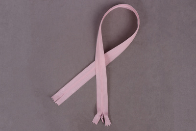 Молния потайная 50см нейлон KBB Пыльная роза 405 - изображение