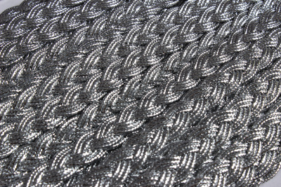 Тесьма 10мм Косичка Серебро - изображение