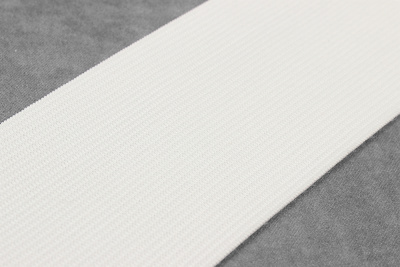 Тесьма эластичная 60мм Стандарт Белый - изображение