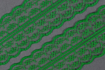 Кружево 45мм капроновое Зеленый - изображение