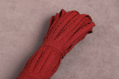 Киперная лента 5мм х/б КЛ Красный - изображение