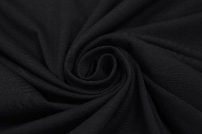 Кулирная гладь с лайкрой 270гр/м.кв Черный - изображение