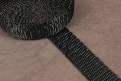 Лента ременная 20мм стропа Черная - изображение
