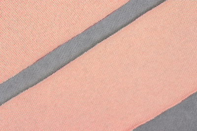 Трикотажная бейка  рибана 60мм Персиковый - изображение