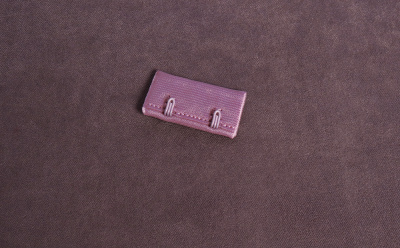 Застежка для бюстгальтера 32мм 3ряда 2крючка Пыльная роза - изображение