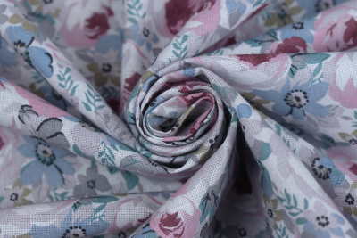 Ситец 150 набивной Розы акварель - изображение