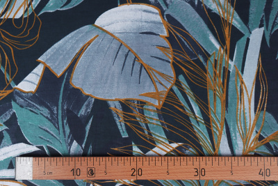 Бязь набивная 220 Ив 120 г/м.кв Ночные тропики - изображение