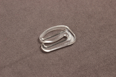 Крючок бельевой 15мм пластмассовый Прозрачный - изображение