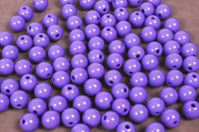 Бусины 10мм матовые Фиолетовый - изображение