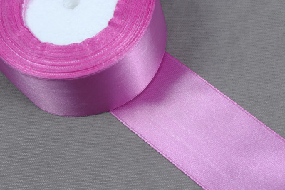 Лента атласная 50мм Т. Розовый Н37 - изображение