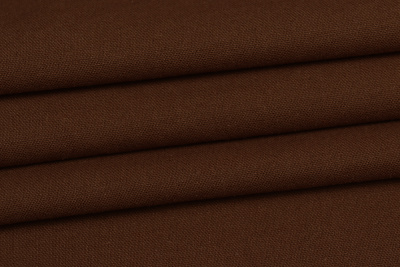 Лен-хлопок гл/кр Коричневый - изображение