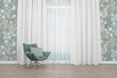 Портьера Diamond Белый - изображение