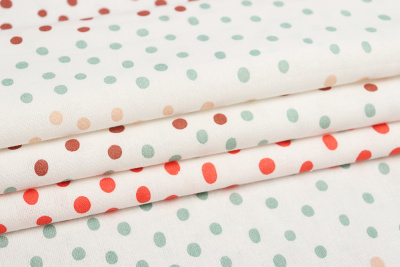 Ткань интерьерная 175448 Горошек Ассорти - изображение