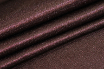 Креп-сатин однотонный Темный шоколад - изображение