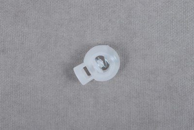 Фиксатор пластиковый одинарный 18*22мм Шар Прозрачный - изображение