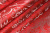 Парча-металлик 1816 огурцы Красный с серебром