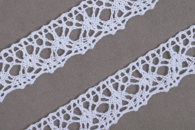 Кружево Мережка 20мм рис 20.01.015 Белый КЛ - изображение