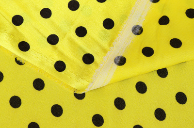 Атлас горох 10 мм Черный горох на желтом - изображение