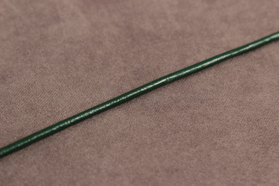 Шнур кожаный 2,5мм Т.зеленый - изображение