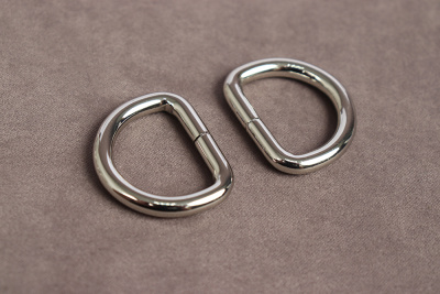 Полукольцо для сумок 25мм Никель - изображение