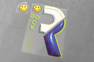 Термотрансфер Разноцветные буквы (Ассорти) - изображение