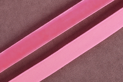 Лента бархатная 10мм Розовый 8526 - изображение