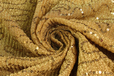 Мунлайт-хамелеон гофре с пайетками Золотой - изображение