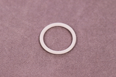 Кольцо для бретелей 15мм металл Серебристый пион - изображение