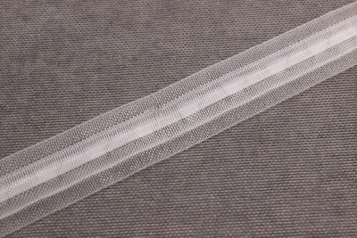 Тесьма для римской шторы 2см. с кармашком, капроновая прозрачная - изображение