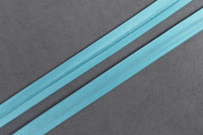 Атласная косая бейка 15мм Голубой 114 - изображение