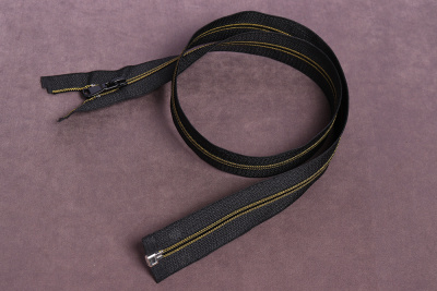 Молния 80см разъемная спираль Т5 Черный/Желтый - изображение