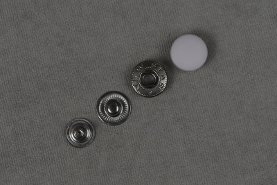 Кнопки пробивные 15мм Альфа  Пластик Жемчужно серый - изображение
