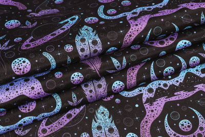 Курточная Royal Dewspo Галактика Черный/фиолетовый - изображение