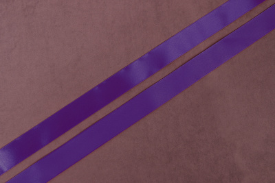 Лента атласная 25мм Т.Фиолетовый 035 - изображение