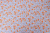 Штапель набивной VT-11538 90гр/м.кв.Оранжевые цветы на голубом