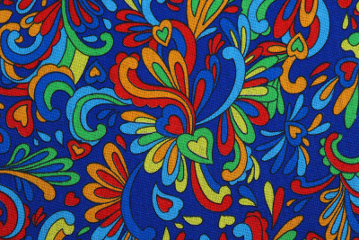 Бязь набивная 262 Ив 120 гр/м.кв. Жар птица - изображение