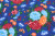 Фланель сорочечная 150 Хризантемы на синем