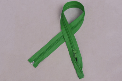 Молния разъёмная 55см Т5 спираль Зеленый 243 - изображение