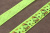 Репсовая лента с рисунком 15мм Hello Kitty Зеленый неон/оранжевый/красный/черный
