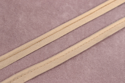 Кант 10мм отделочный х/б Коричнево-бежевый №007 - изображение