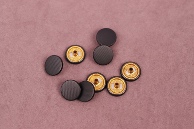 Кнопки пробивные 15мм декоративная Матовый Черный - изображение