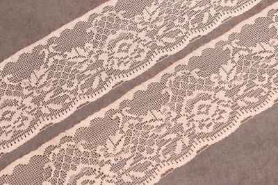 Кружево нейлон 75мм Лососевый 668 - изображение